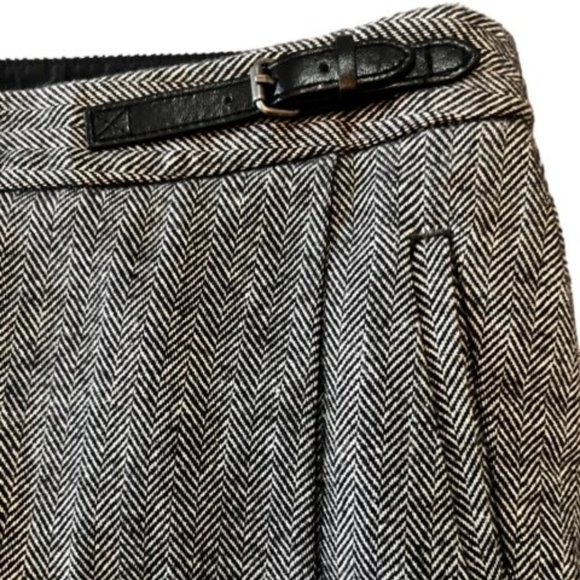 Eddie Bauer women's size 12 tweed faux wrap skirt vintage - Picture 5 of 8